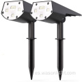 Wason Wholesale 20led mejorado ultra brillante IP65 paisajismo impermeable al aire libre Sparlight Garden inalámbrico Garden Light